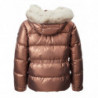 Giacca trapuntata 'Mils' in metallo color bronzo - S - 40