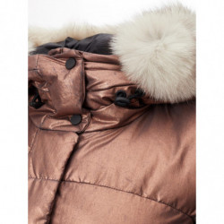 Giacca trapuntata 'Mils' in metallo color bronzo - S - 40