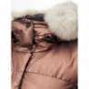 Giacca trapuntata 'Mils' in metallo color bronzo - S - 40