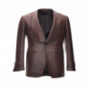 Giacca da smoking in seta marrone bronzo - IT48 - L