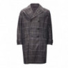 Trench di media lunghezza a quadri grigi - IT48 - L