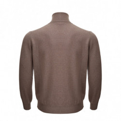 Maglione Dolcevita In Misto Lana Grigio Tortora - IT50 - L