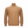 Maglione dolcevita in misto lana beige cammello - IT50 - L