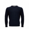 Maglione girocollo in misto lana blu - IT52 - XL