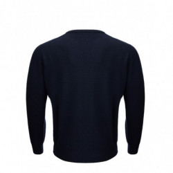 Maglione girocollo in misto lana blu - IT52 - XL