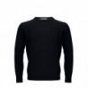 Maglione girocollo in misto lana nera - IT52 - XL