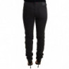 Jeans denim da donna vita media skinny elasticizzati cotone nero - W29