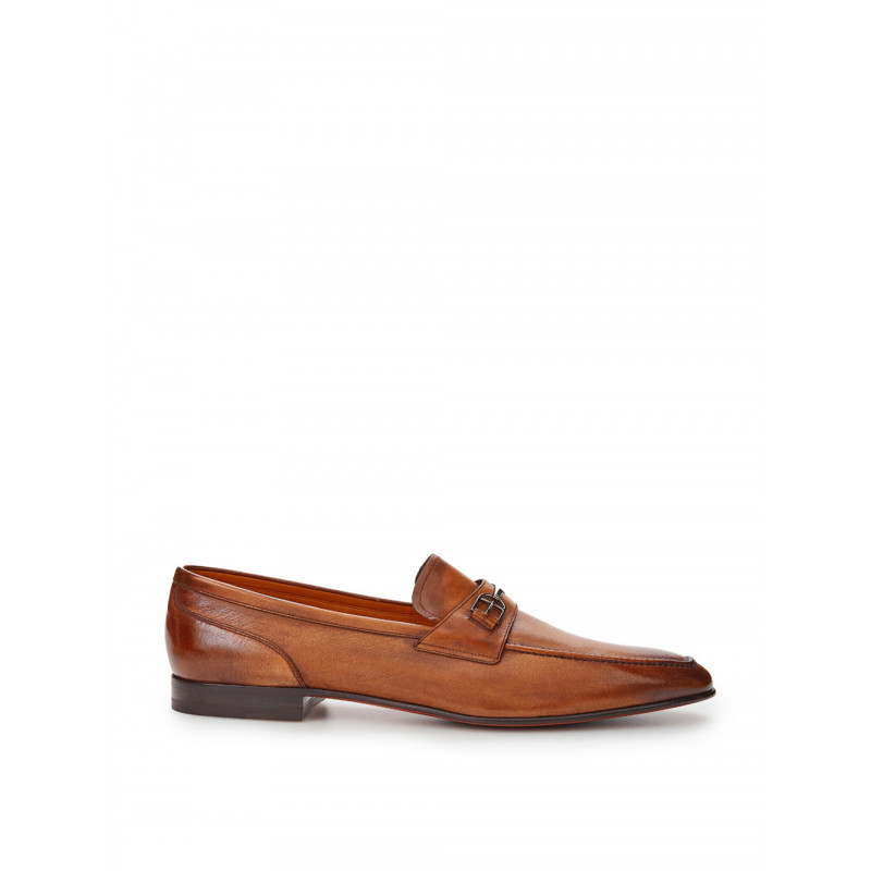 Mocassino Brian in pelle color tabacco - EU42.5/US9.5