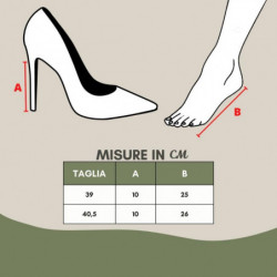 Décolleté con finiture in pelle elasticizzata arancione - EU39/US9