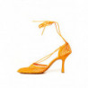 Décolleté finiture pelle elasticizzata arancione - EU40.5/US10.5