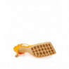 Décolleté finiture pelle elasticizzata arancione - EU40.5/US10.5