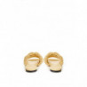 Mules in Rafia Beige con Intreccio - EU37/US7