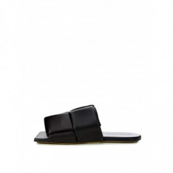 Sabot Maxi Intreccio In Pelle Nera - EU42/US12