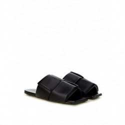 Sabot Maxi Intreccio In Pelle Nera - EU42/US12