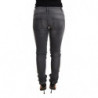 Jeans da donna denim vita bassa slim fit cotone lavato grigio - W26