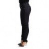 Jeans da donna in denim slim fit a vita bassa in cotone blu - W26