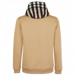 Felpa con cappuccio Samuel in cotone marrone cammello - IT50 - L