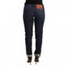 Jeans pantaloni da donna denim skinny vita bassa cotone lavato blu