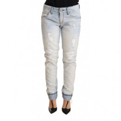 Jeans pantaloni denim orlo...