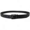 Cintura da donna pelle nera fibbia metallo argentato - 90 CM / 36 I
