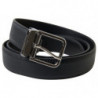 Cintura da donna pelle nera fibbia metallo argentato - 90 CM / 36 I