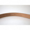 Cintura in pelle nera con fibbia in metallo - 90 CM / 36 INCHES