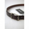 Cintura da uomo pelle marrone fibbia metallo - 95 CM / 38 INCHES