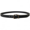Cintura con fibbia dorata traforata in pelle nera - 95 CM / 38 INCHES