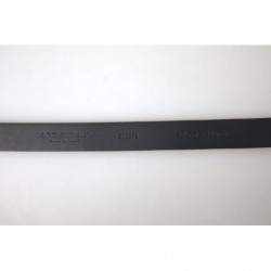 Cintura fibbia metallo argentato pelle bordeaux - 100 CM / 40 INCHES