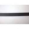 Cintura fibbia metallo argentato pelle bordeaux - 100 CM / 40 INCHES