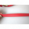 Cintura fibbia metallo inciso oro pelle rossa - 105 CM / 42 INCHES
