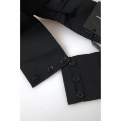 Cintura da passerella vita larga ottone cristalli neri - IT46-XL