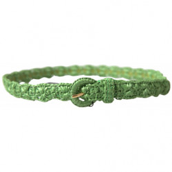 Cintura sottile vita intrecciata viscosa verde - 70 CM / 28 INCHES