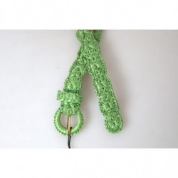 Cintura sottile vita intrecciata viscosa verde - 70 CM / 28 INCHES