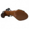 Scarpe sandali perle floreali rilievo lucertola nera - EU38/US7.5
