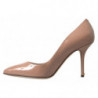 Scarpe con tacco in vernice con décolleté in pelle beige - EU38/US7.5