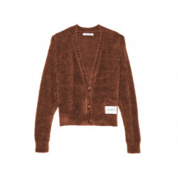 Maglione in nylon marrone - M