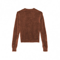 Maglione in nylon marrone - M