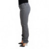 Jeans in cotone con pantaloni slim skinny a vita bassa grigi - W32