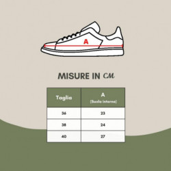 Sneakers Off-Road in Nappa Bianca - EU38/US8