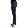 Jeans in cotone con pantaloni slim skinny a vita bassa blu - W26