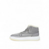 Scarpe da ginnastica alte in pelliccia grigia - EU45/US12