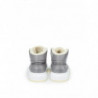 Scarpe da ginnastica alte in pelliccia grigia - EU45/US12