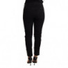 Jeans in cotone con pantaloni slim skinny a vita bassa neri - W26