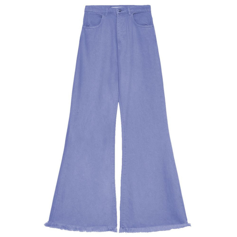 Jeans e pantaloni in cotone azzurro - M
