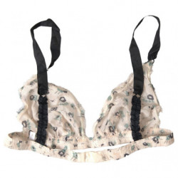 Reggiseno bikini intimo floreale beige - IT1 - XS