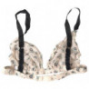 Reggiseno bikini intimo floreale beige - IT1 - XS