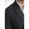 Blazer doppiopetto con ricamo logo grigio - IT48 - M