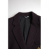 Blazer doppiopetto con ricamo logo viola - IT48 - M