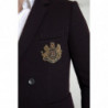 Blazer doppiopetto con ricamo logo viola - IT48 - M